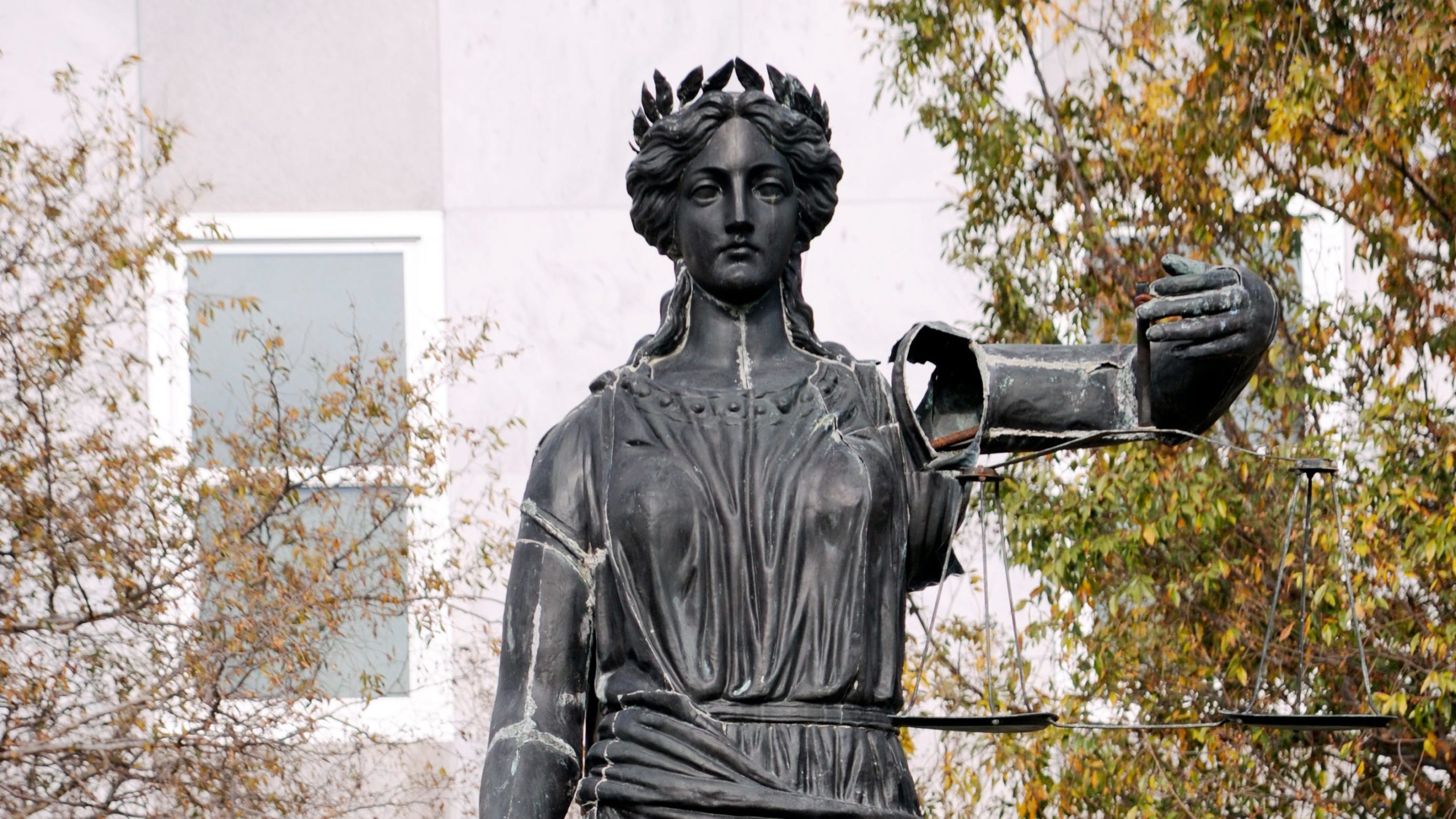 The statue of Lady Justice has been a symbol of justice in Augusta for decades.